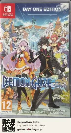 Demon Gaze Extra Nintendo Switch, PAL box front
