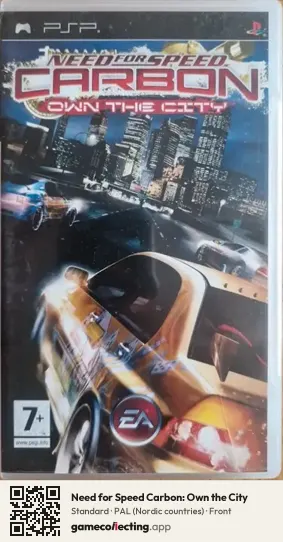 Need for Speed Carbon: Own the City PlayStation Portable, Nordic countries box front