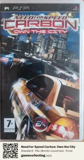 Need for Speed Carbon: Own the City PlayStation Portable, Nordic countries box front