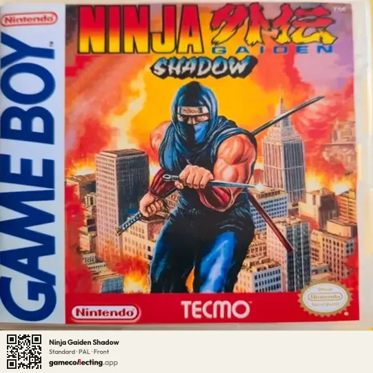 Ninja Gaiden Shadow Game Boy, PAL box front