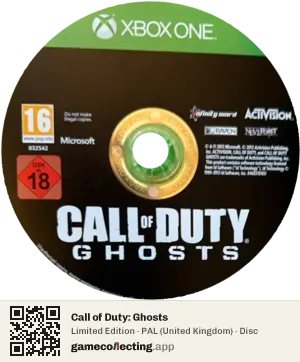 Call of Duty: Ghosts Xbox One, PAL disc