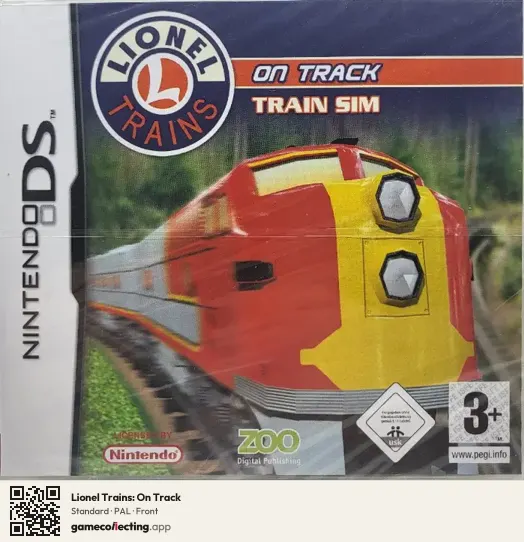 Lionel Trains: On Track Nintendo DS, PAL box front