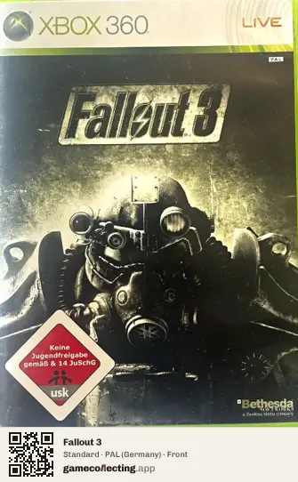Fallout 3 Xbox 360, Germany box front