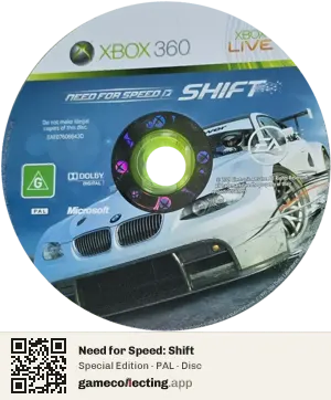 Need for Speed: Shift Xbox 360, PAL disc