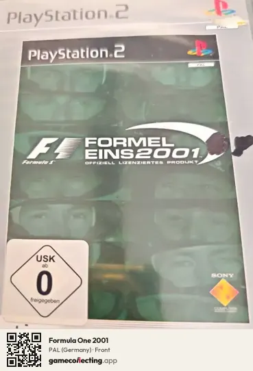Formula One 2001 PlayStation 2, Germany box front