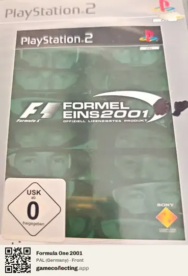 Formula One 2001 PlayStation 2, Germany box front