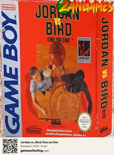 Jordan vs. Bird: One on One Game Boy, NTSC box front