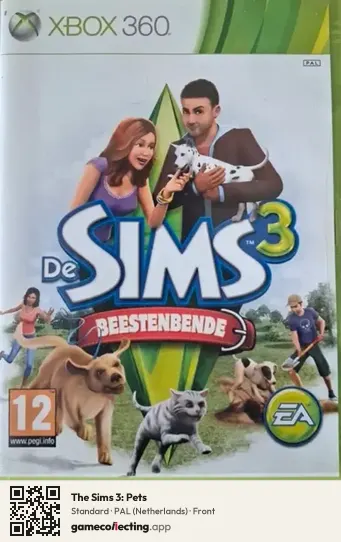 The Sims 3: Pets Xbox 360, Netherlands box front