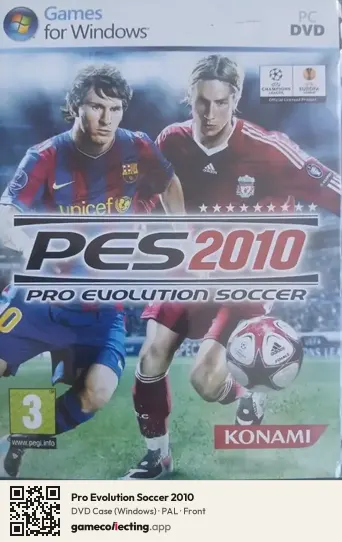 Pro Evolution Soccer 2010 Computer, PAL box front