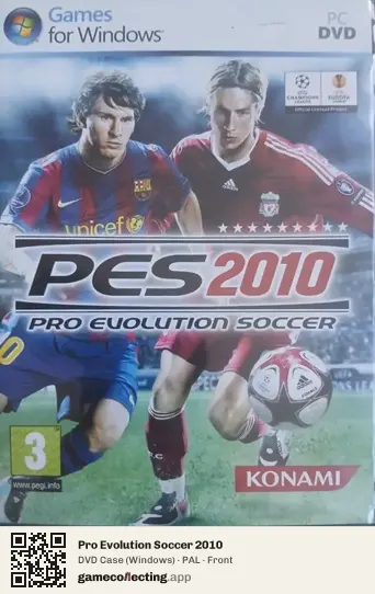 Pro Evolution Soccer 2010 Computer, PAL box front