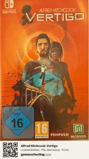 Alfred Hitchcock: Vertigo Nintendo Switch, Germany box front