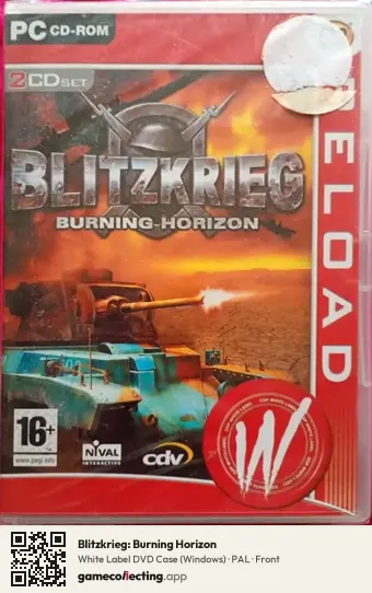 Blitzkrieg: Burning Horizon Computer, PAL box front