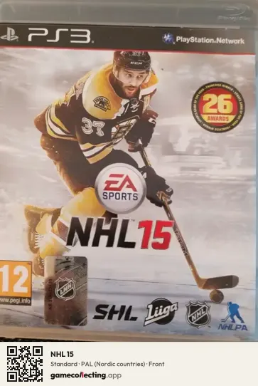 NHL 15 PlayStation 3, Nordic countries box front