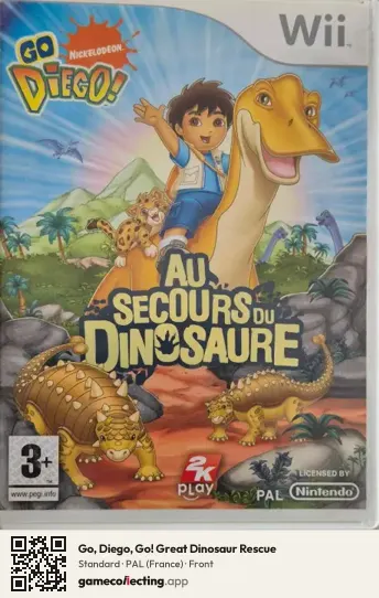Go, Diego, Go! Great Dinosaur Rescue Nintendo Wii, France box front