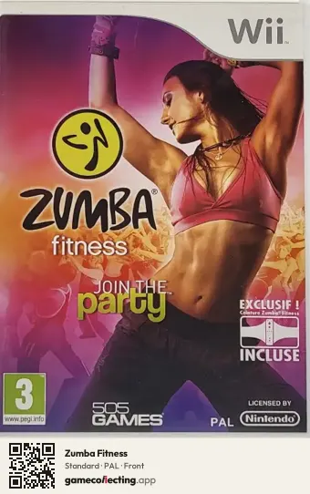 Zumba Fitness Nintendo Wii, PAL box front