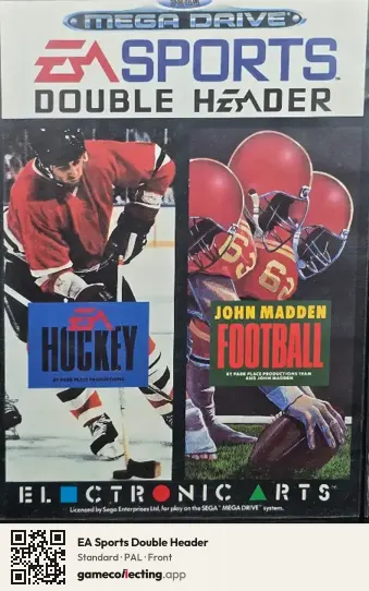 EA Sports Double Header Sega Mega Drive / Genesis, PAL box front