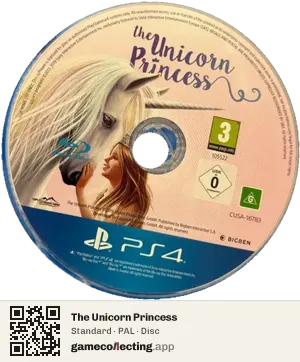 The Unicorn Princess PlayStation 4, PAL disc