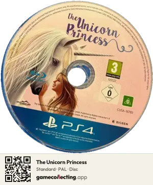 The Unicorn Princess PlayStation 4, PAL disc