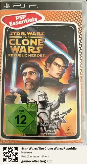 Star Wars: The Clone Wars: Republic Heroes PlayStation Portable, Germany box front