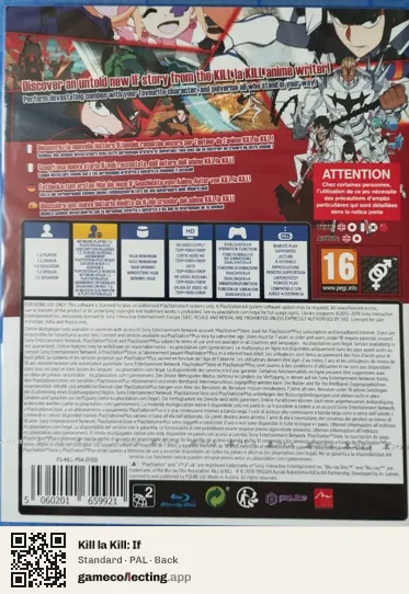 Kill la Kill: If PlayStation 4, PAL box back