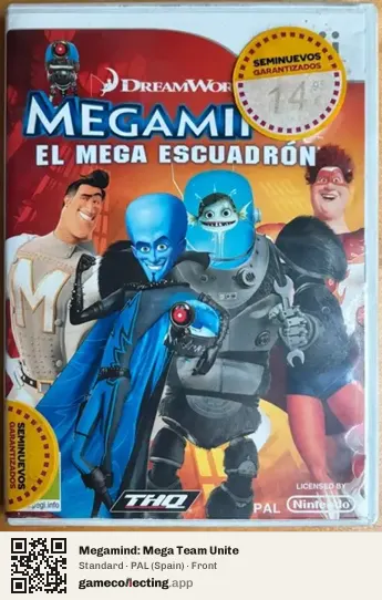 Megamind: Mega Team Unite Nintendo Wii, Spain box front
