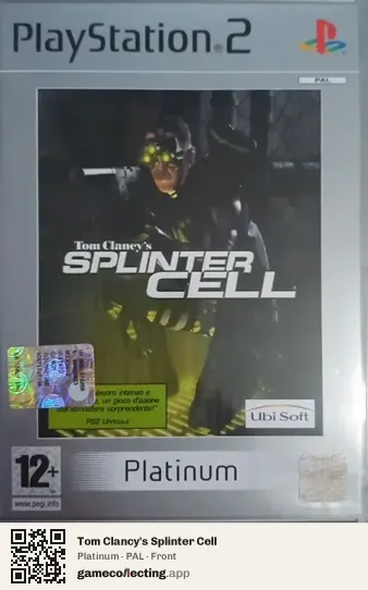 Tom Clancy's Splinter Cell PlayStation 2, PAL box front
