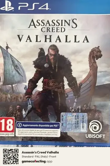 Assassin's Creed Valhalla PlayStation 4, Italy box front