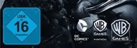Batman: Arkham Origins, the USK square on its front