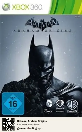 Batman: Arkham Origins Xbox 360, Germany box front