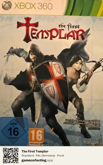 The First Templar Xbox 360, Germany box front