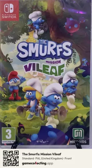 The Smurfs: Mission Vileaf Nintendo Switch, United Kingdom box front