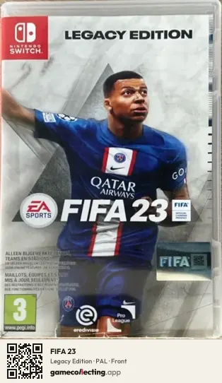 FIFA 23 Nintendo Switch, PAL box front