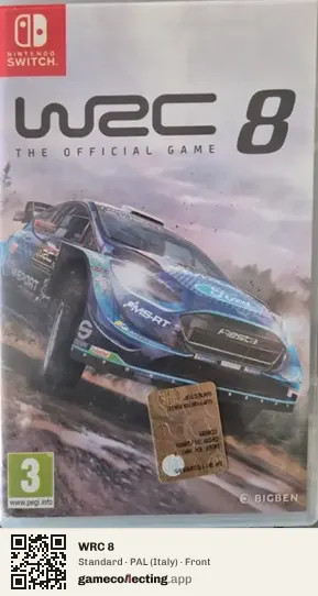 WRC 8 Nintendo Switch, Italy box front