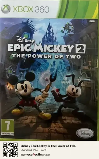 Disney Epic Mickey 2: The Power of Two Xbox 360, PAL box front
