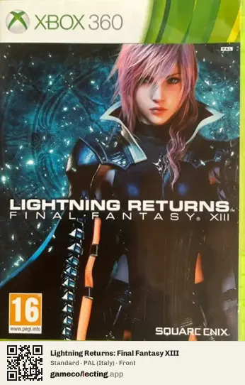 Lightning Returns: Final Fantasy XIII Xbox 360, Italy box front