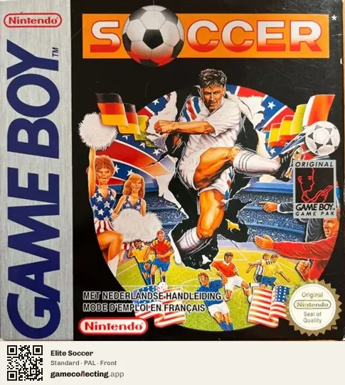 Elite Soccer Game Boy, PAL box front