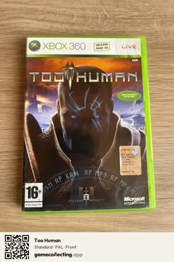 Too Human Xbox 360, PAL box front