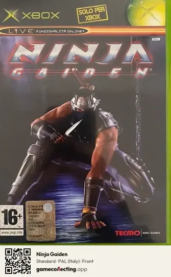 Ninja Gaiden Xbox, Italy box front