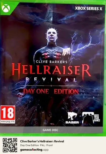 Clive Barker's Hellraiser: Revival Xbox Series X, PAL box front