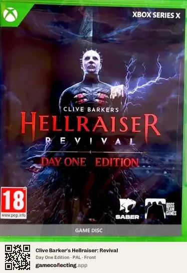 Clive Barker's Hellraiser: Revival Xbox Series X, PAL box front
