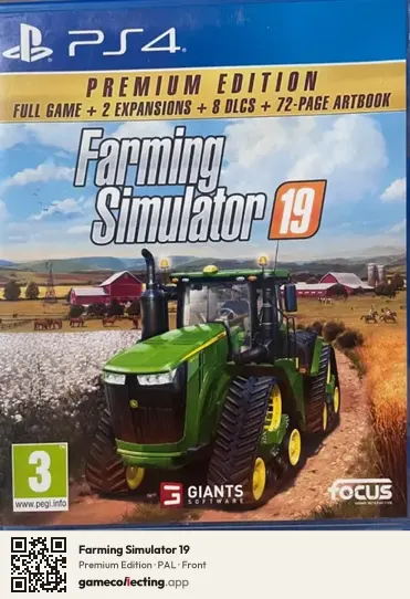 Farming Simulator 19 PlayStation 4, PAL box front