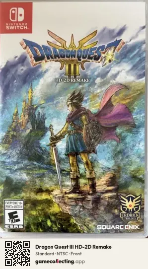Dragon Quest III HD-2D Remake Nintendo Switch, NTSC box front