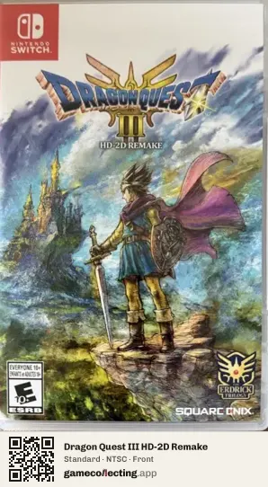 Dragon Quest III HD-2D Remake Nintendo Switch, NTSC box front