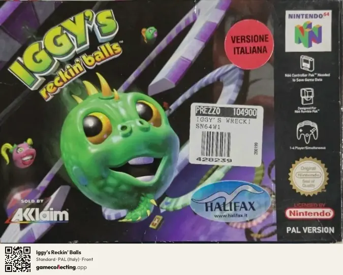 Iggy's Reckin' Balls Nintendo 64, Italy box front