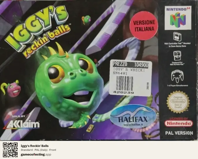 Iggy's Reckin' Balls Nintendo 64, Italy box front