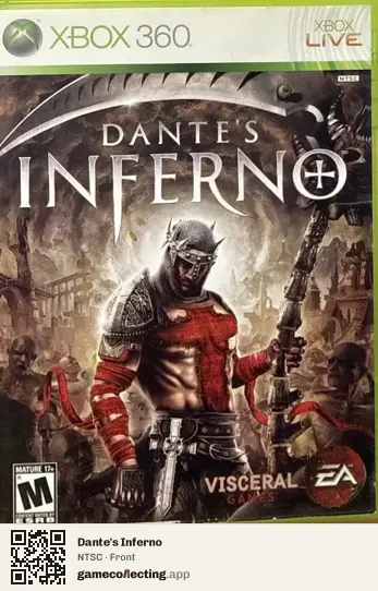 Dante's Inferno Xbox 360, NTSC box front