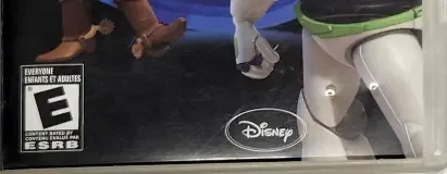 Toy Story 3: The Video Game, the ESRB box on its front