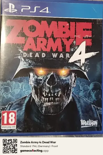 Zombie Army 4: Dead War PlayStation 4, Germany box front