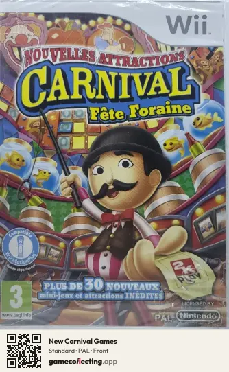 New Carnival Games Nintendo Wii, PAL box front