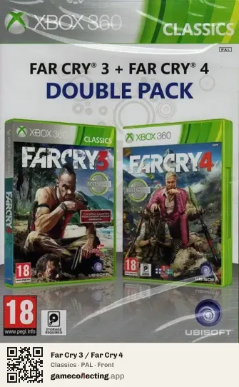Far Cry 3 / Far Cry 4 Xbox 360, PAL box front